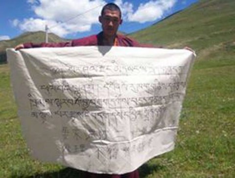 Monk Arrested for solo protest against Land grabs