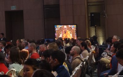 Dalai Lama Meets Tibetans From Tibet at Russian Buddhist Teachings in Delhi