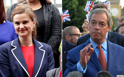 Outrage as Despicable Farage links Jo Cox widower to ‘extremists’